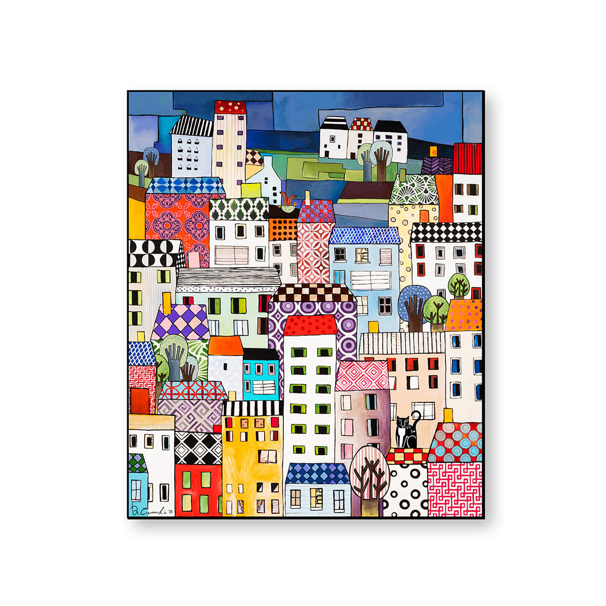 Quadro "Paese mio" 80X100